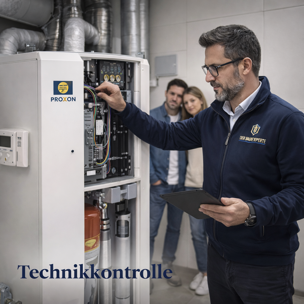 Technikkontrolle auf der Baustelle